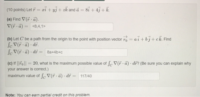 Solved 10 Points Let Xi Yj Zk And A Sĩ 43 Chegg Com