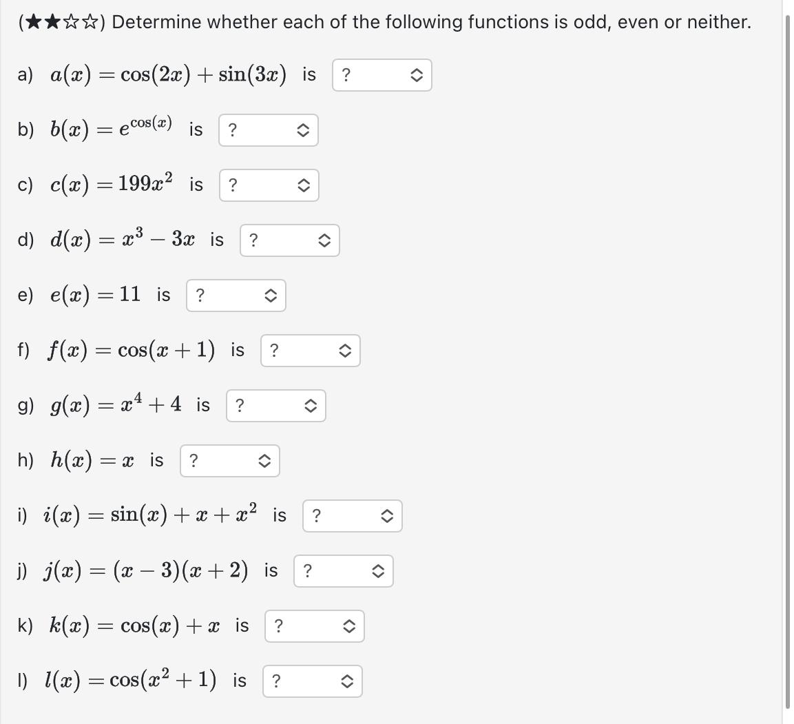 Solved (******hat(s)) ﻿Determine whether each of the | Chegg.com