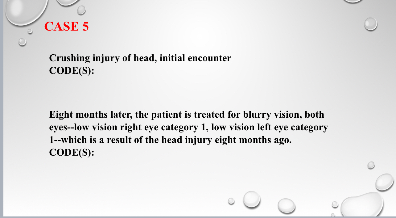 Solved Please find the following icd10cm codes Crushing