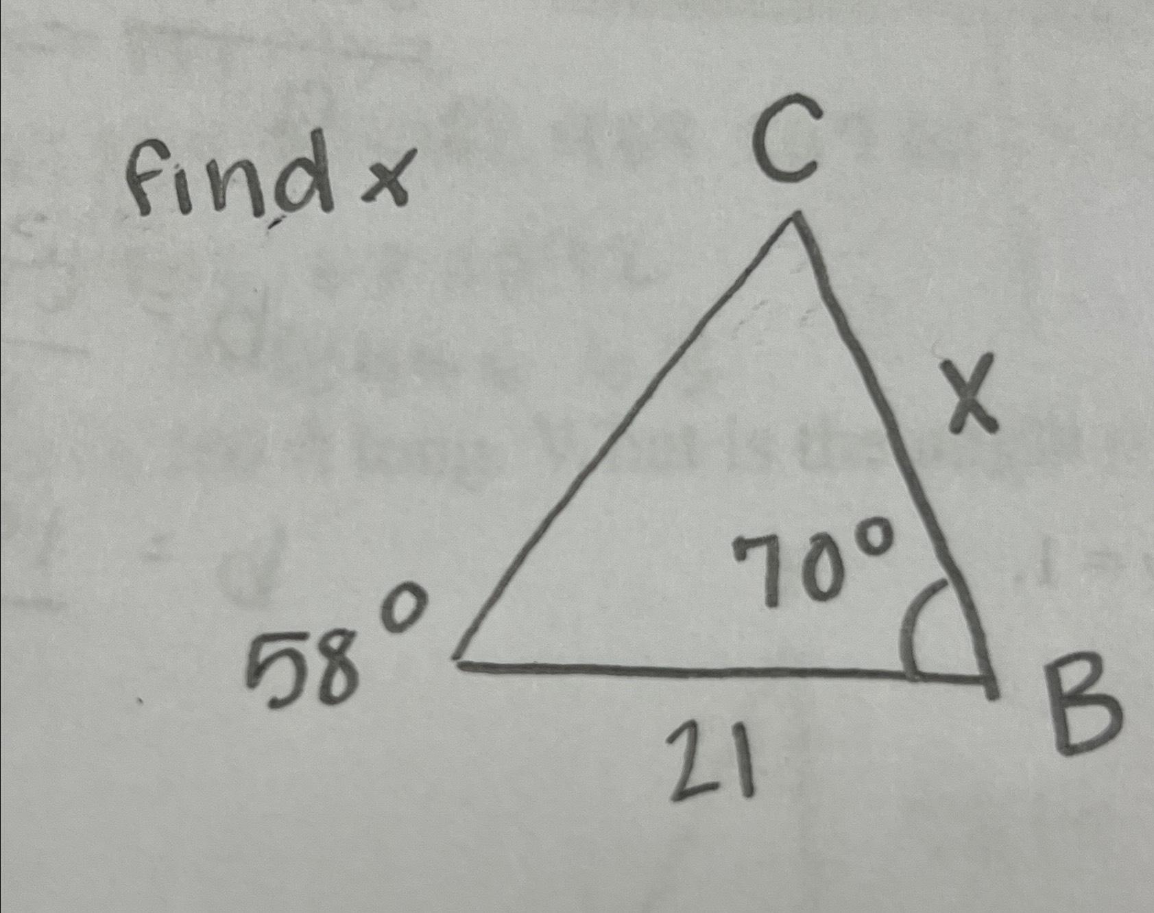 Solved find x | Chegg.com