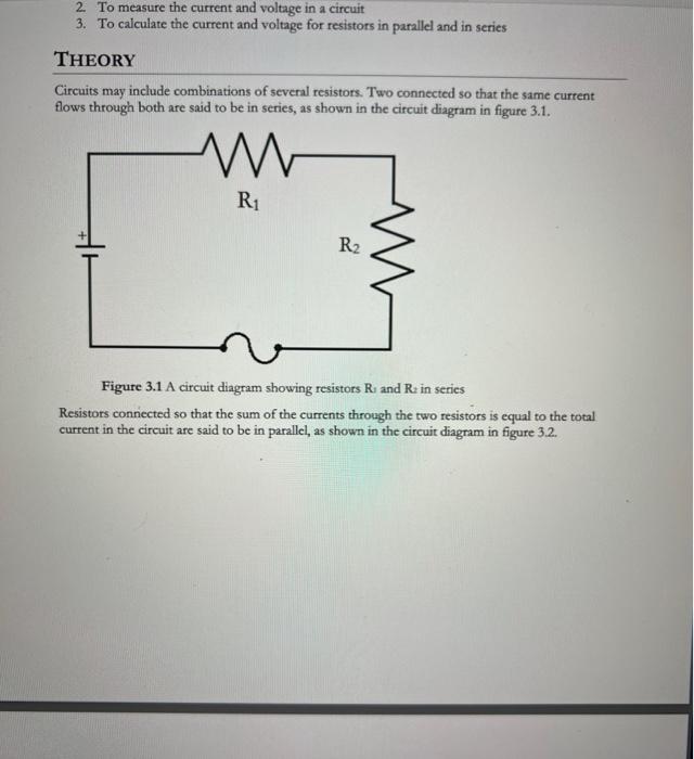 A series circuit showing an ammeter measuring the | Chegg.com