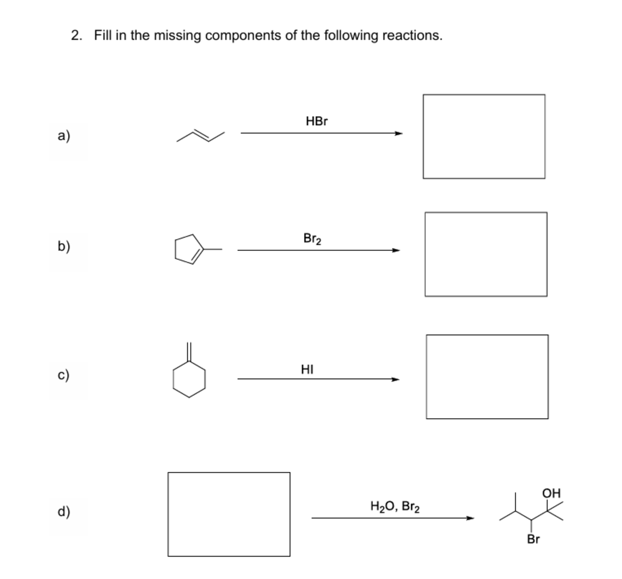 Missing Components Example 2. Fill in the missing components of the following | Chegg.com