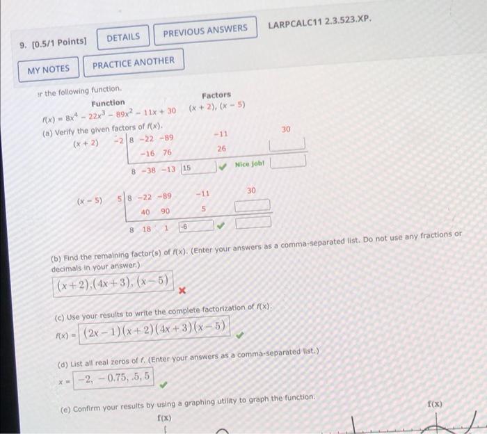 Solved Consider The Following Function