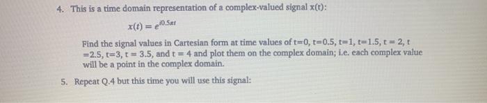 Solved 4. This is a time domain representation of a complex | Chegg.com