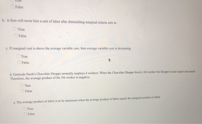 Solved: 1. If Marginal Product Is Greater Than Average Pro... | Chegg.com