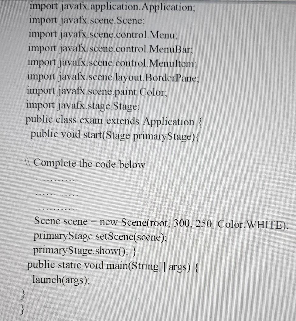 Solved B2. Write a JavaFX program to display the given | Chegg.com