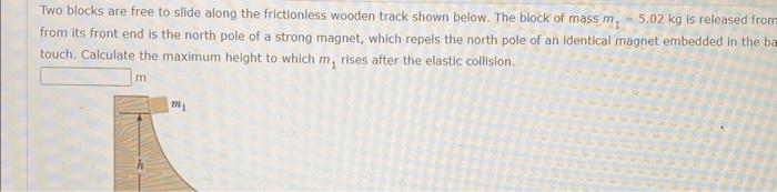 Solved Noed Holp?Two blocks are free to slide along the | Chegg.com