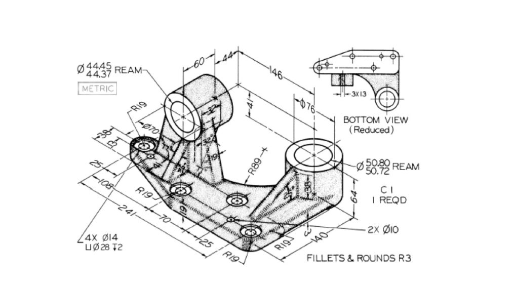 Solved MAKEE THIS MODEL IN AUTOCAD ONLY PRINT THE | Chegg.com