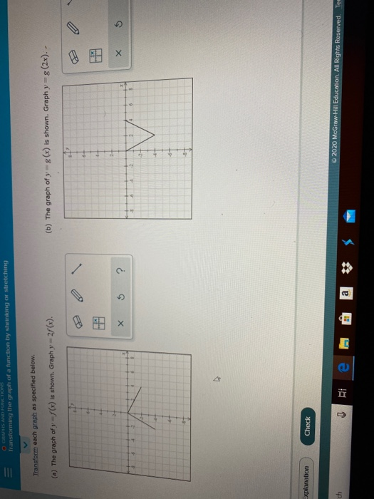 Solved O Graphs And Functions Transforming The Graph Of A Chegg Com