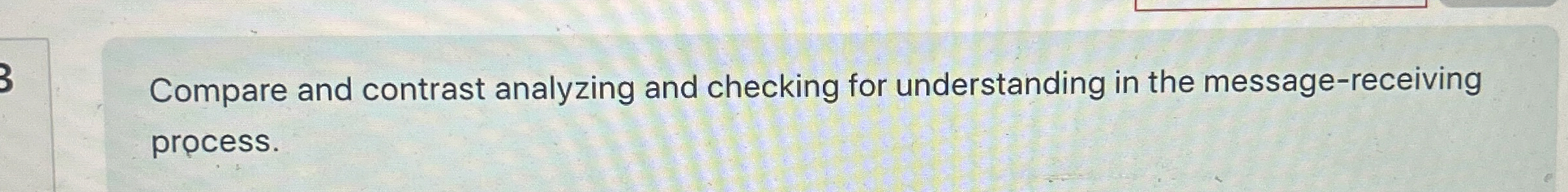 Solved Compare and contrast analyzing and checking for | Chegg.com