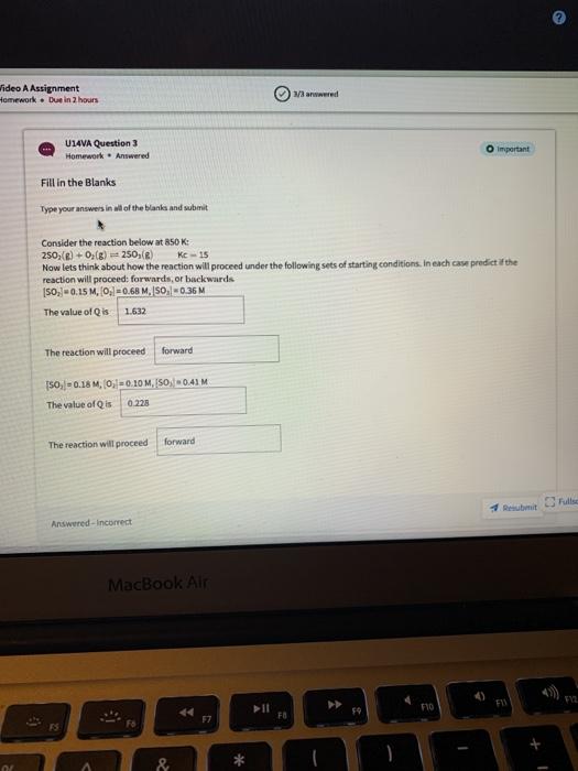 Solved Wideo A Assignment Homework. Due in 2 hours 1/3 | Chegg.com