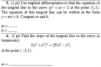 Solved Use Implicit Differentiation To Find The Equation Of Chegg Com