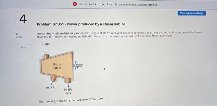 Solved You received no credit for this question in the | Chegg.com