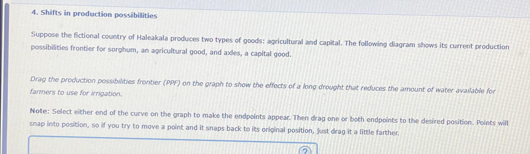 Solved Shifts In Production Possibilitiessuppose The Chegg Com