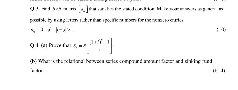 Solved Q 3. Find 6x6 matrix [Q; ]that satisfies the stated | Chegg.com