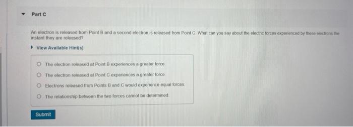 Solved Relationship between Electric Force and Electric | Chegg.com