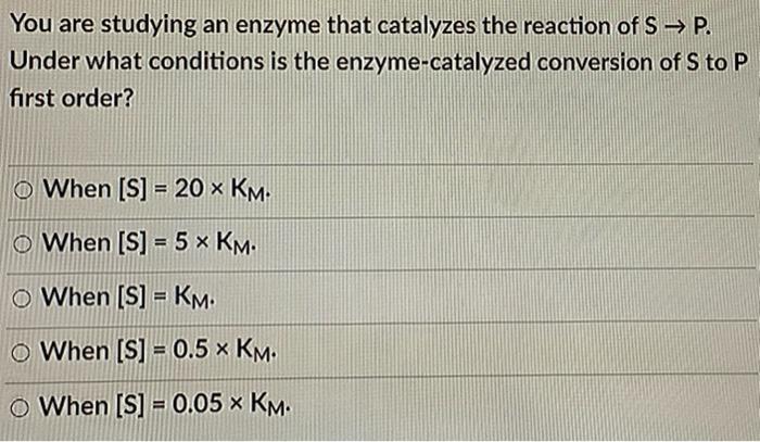 Solved You are studying an enzyme that catalyzes the | Chegg.com