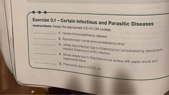 infectious and parasitic diseases