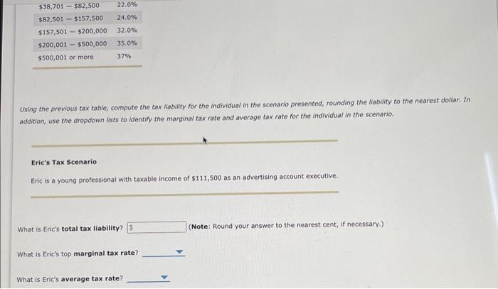 Solved Calculating Taxable Income Using the previous tax | Chegg.com