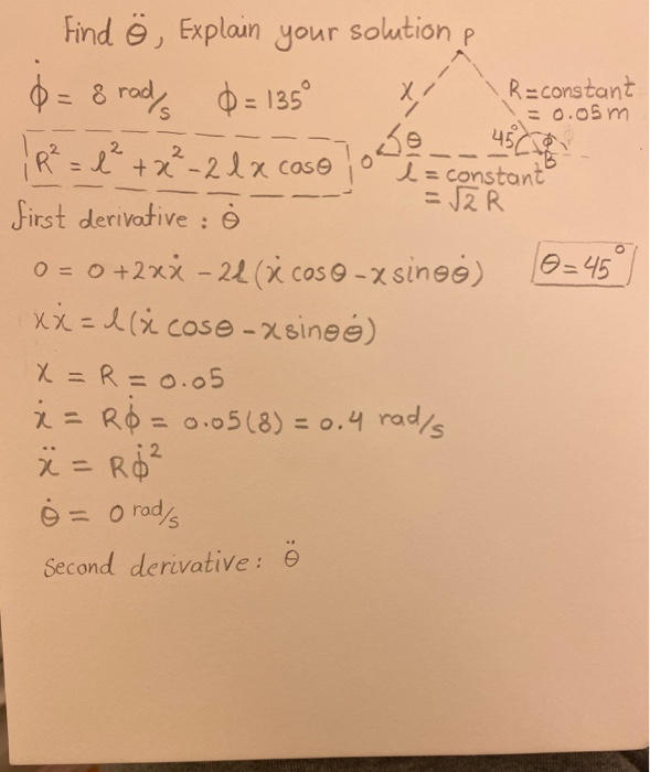 Solved 2 0 45 Find O Explain Your Solution Reconstant 0 Chegg Com