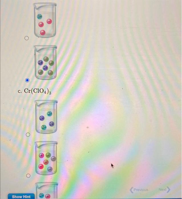 Solved Show how each of the following strong electrolytes