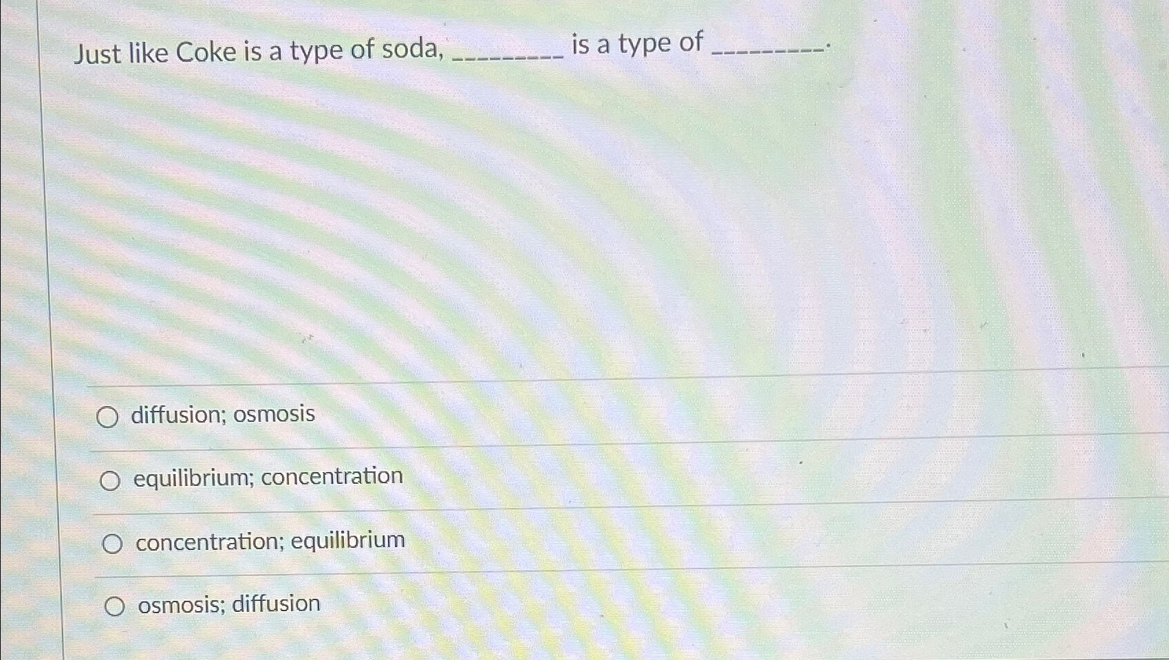Solved Just like Coke is a type of soda, is a type | Chegg.com