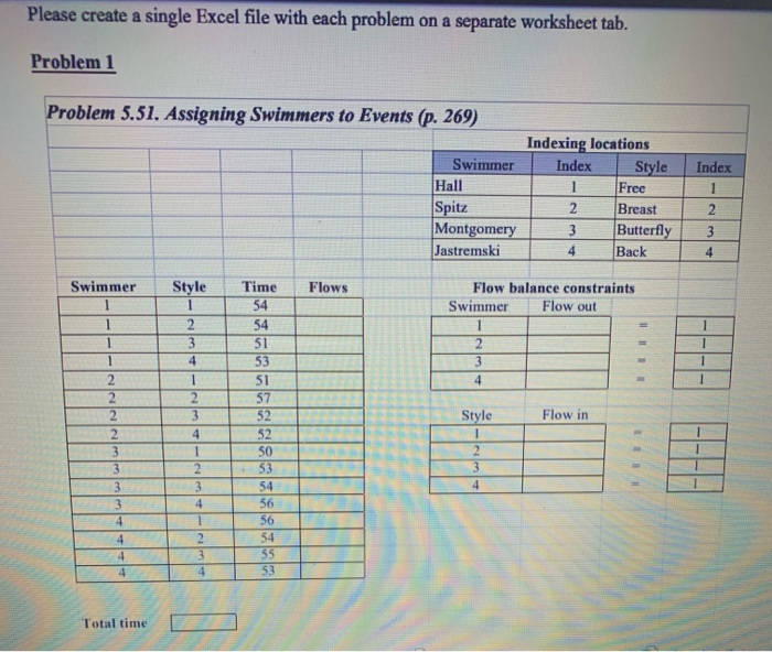 Solved Please create a single Excel file with each problem | Chegg.com