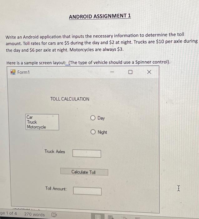 Solved Write an Android application that inputs the | Chegg.com