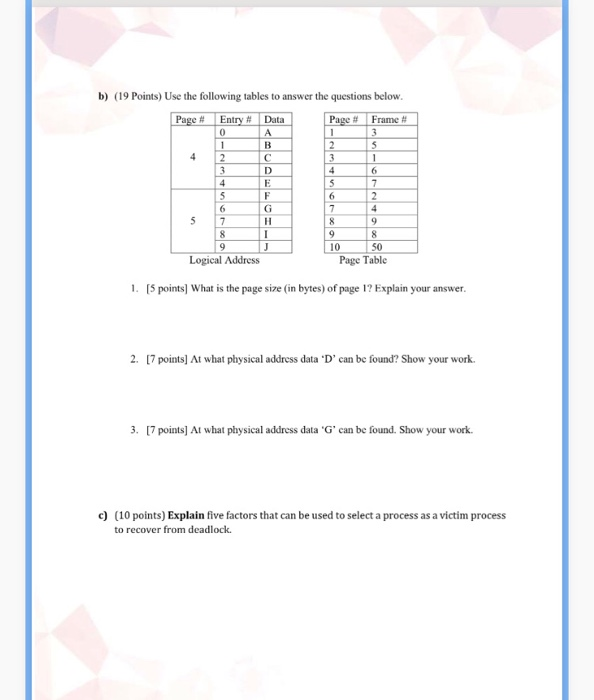 Problem 1 50 Points A 21 Given Six Mem Chegg Com