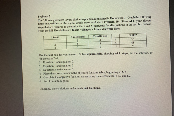 Solved Problem 5: The following problem is very similar to | Chegg.com