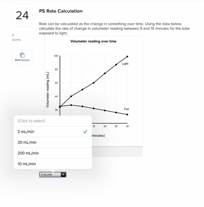 Solved PS Rate Calculation 24 Rate can be calculated as the