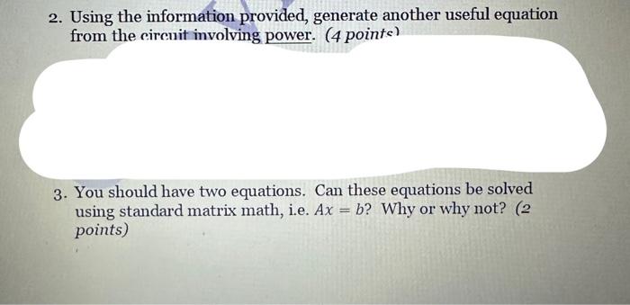 Solved Problem 2 (10 Points) Given The Following Circuit, It | Chegg.com