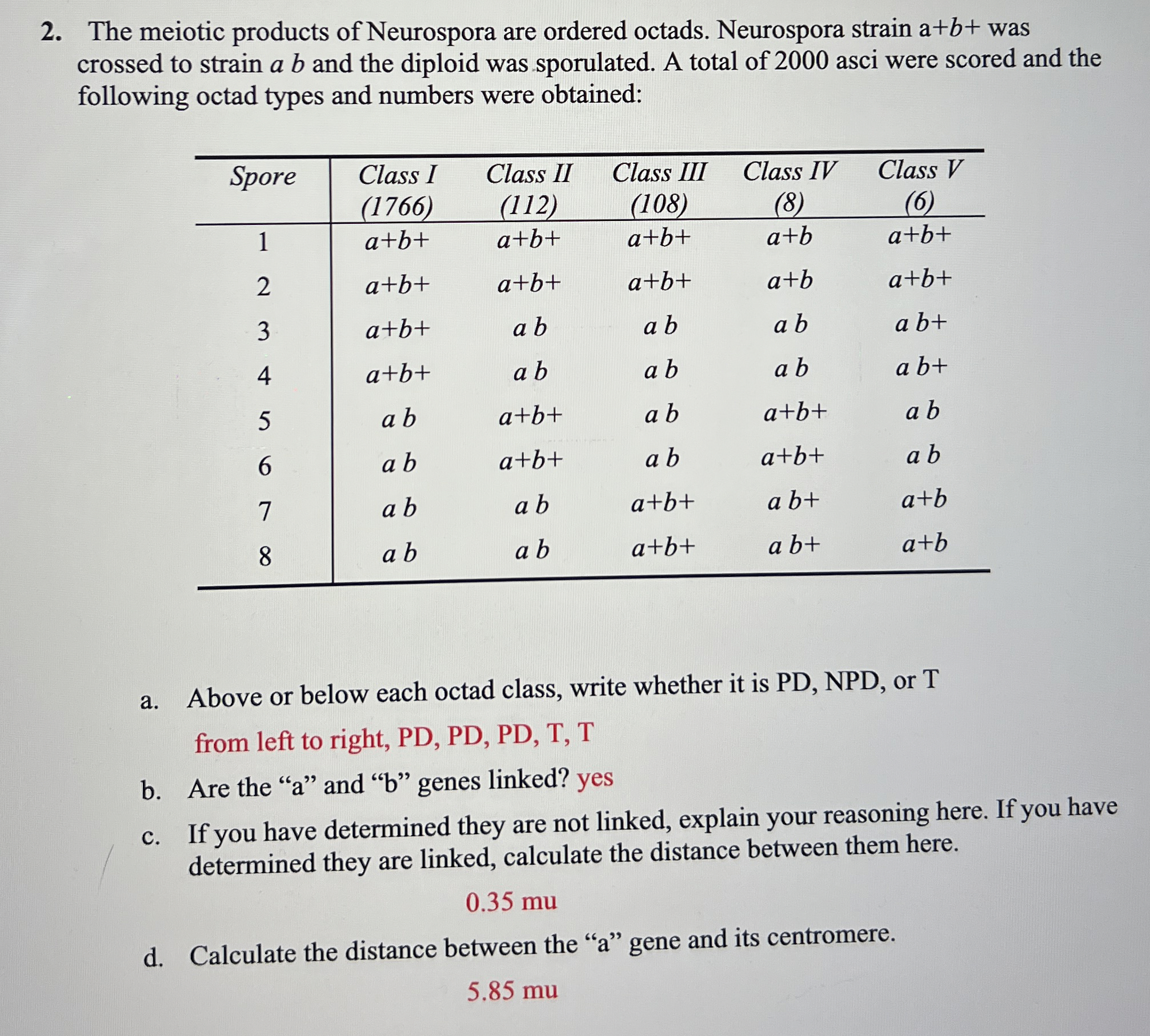 Can someone please explain how the answer to 2c was | Chegg.com