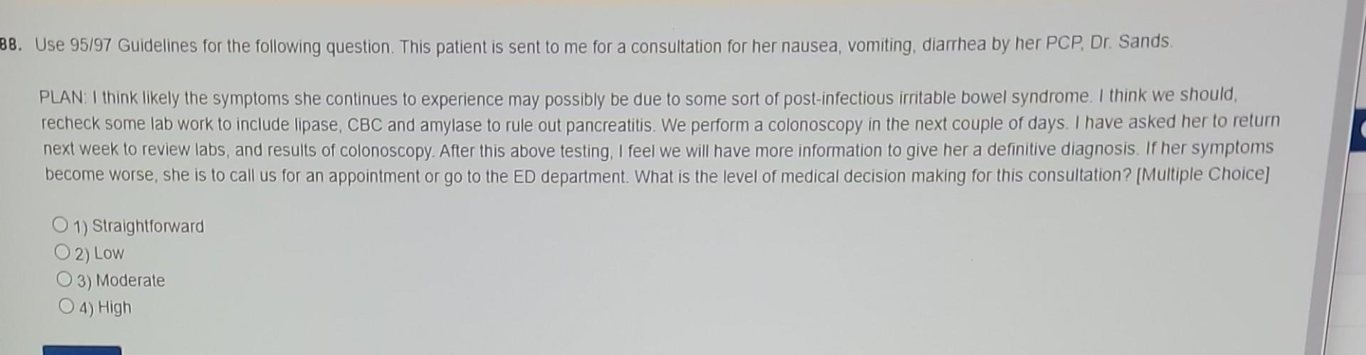 Solved Use 95/97 Guidelines for the following question. This | Chegg.com