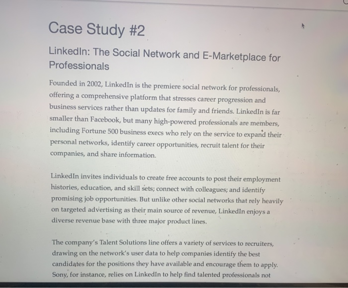 LinkedIn Case Study