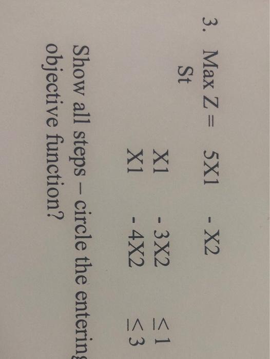 Solved solve the following problem using the simplex method | Chegg.com