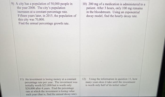 homework 3.5 applications of exponential answer key