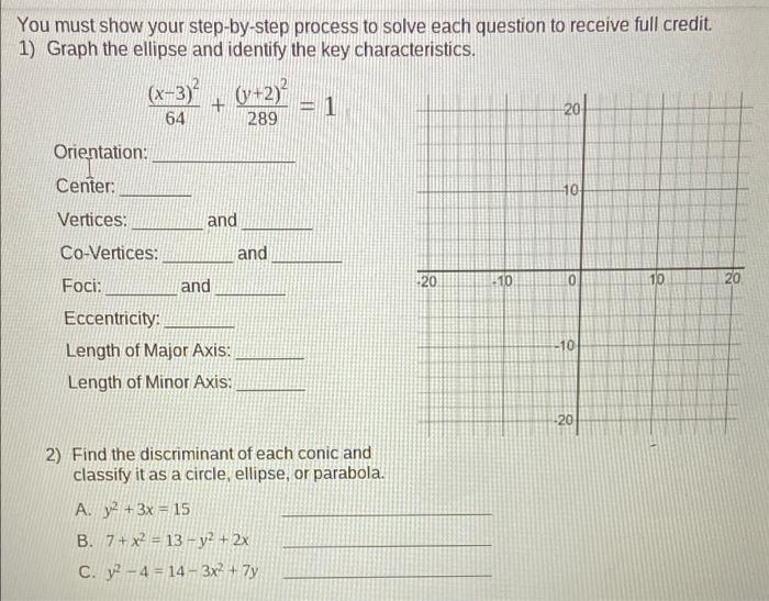 Solved You must show your step-by-step process to solve each | Chegg.com