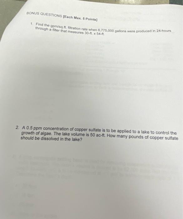 Solved BONUS QUESTIONS [Each Max, 5 Points] 1. Find the | Chegg.com