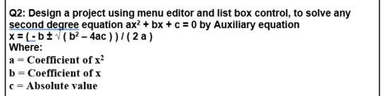Solved write a (microsoft visual basic 6.0) code for the | Chegg.com