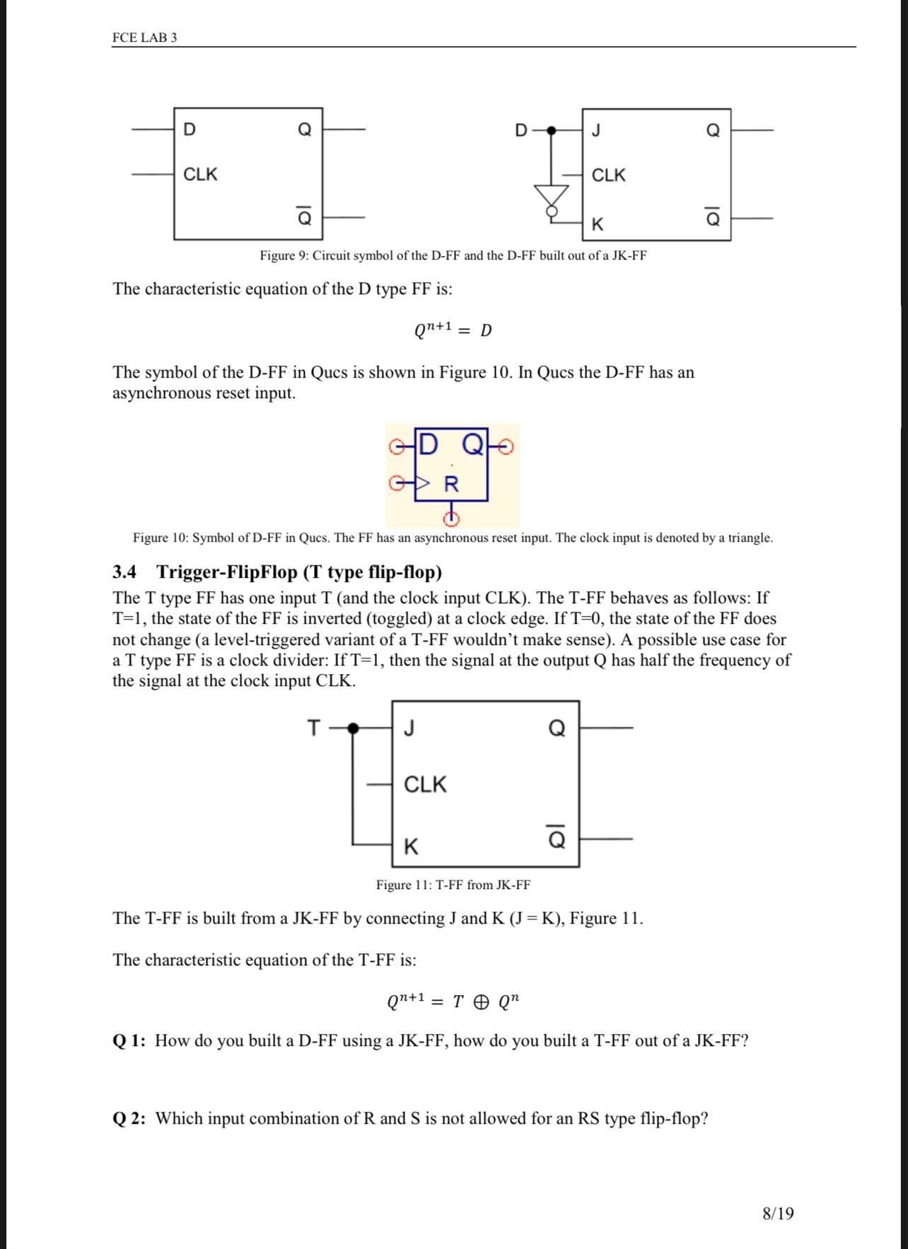 FCE LAB 3The characteristic equation of the D ﻿type | Chegg.com