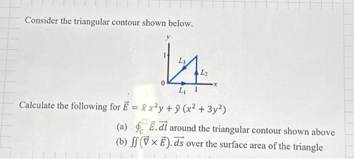 Solved can you show steps Consider the triangular contour