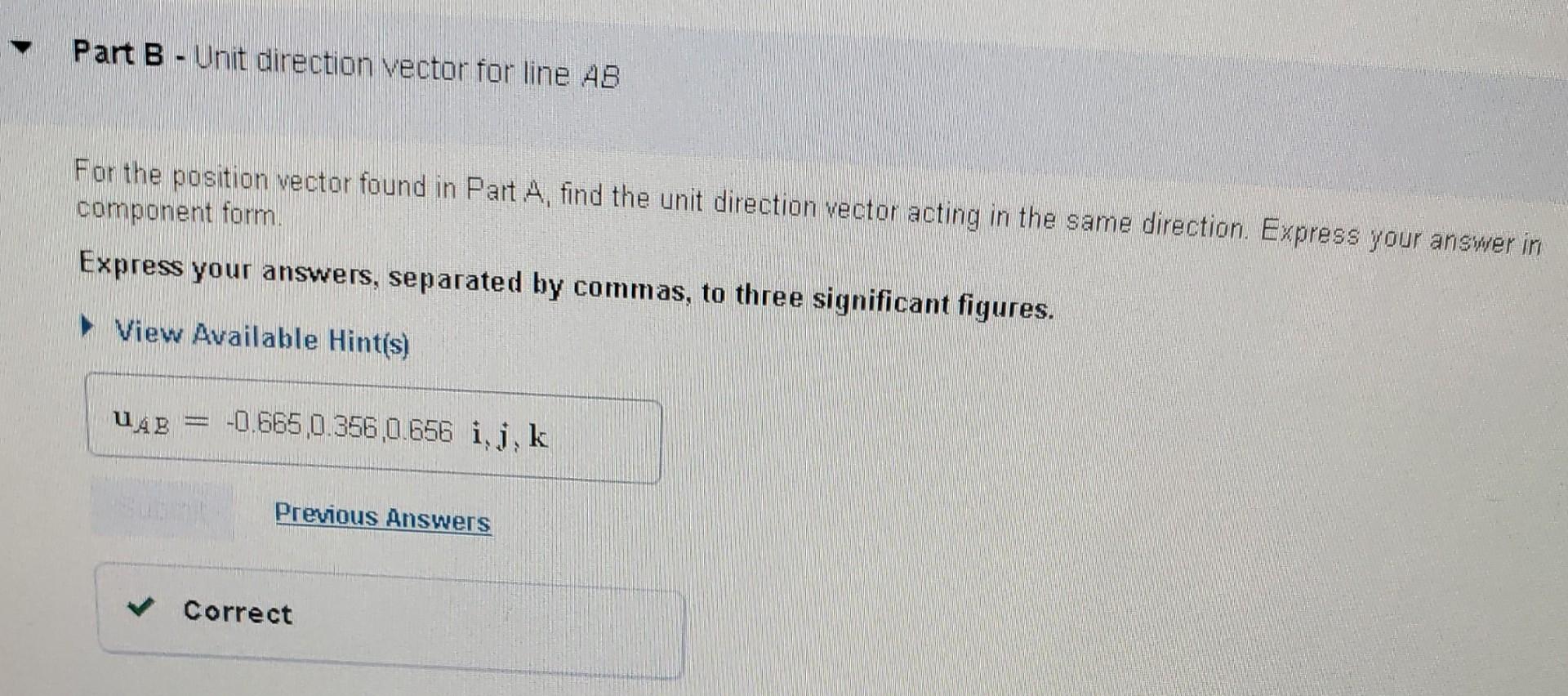 Solved Learning Goal: To find a position vector between two | Chegg.com