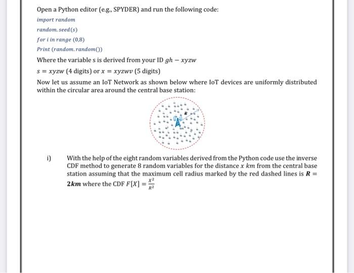 Solved Open a Python editor (e.g., SPYDER) and run the | Chegg.com