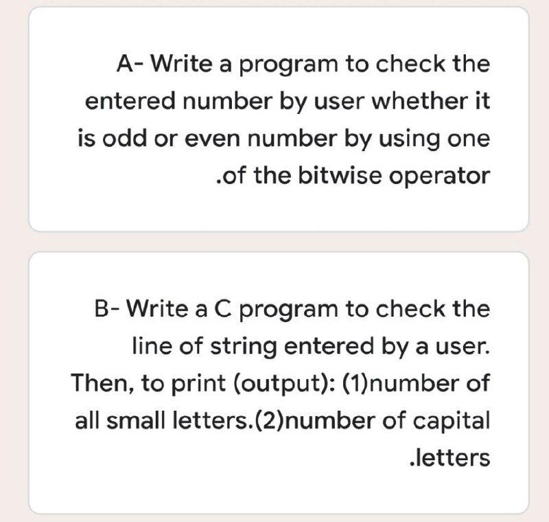 Solved A-Write a program to check the entered number by user | Chegg.com