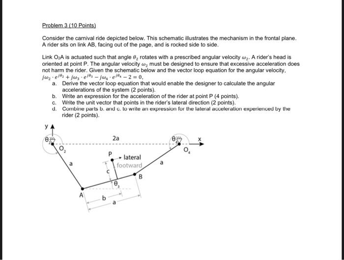 Solved Problem 3 (10 Points) Consider the carnival ride | Chegg.com