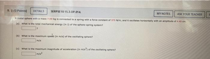 Solved A metal sphere with a mast 7.00 kg is connected to a | Chegg.com