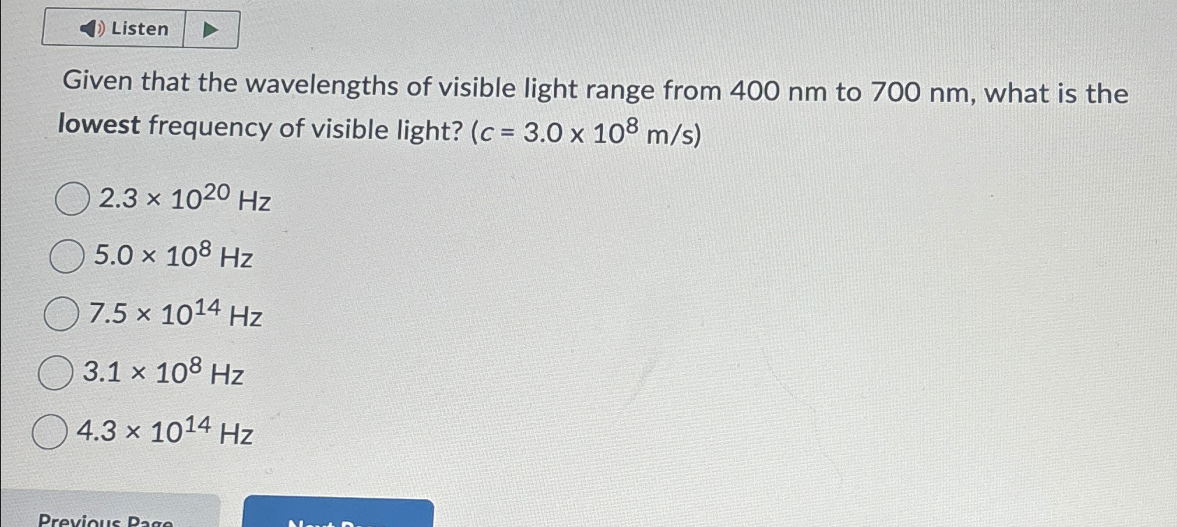 visible light has a range of wavelengths from about 400 750 nm