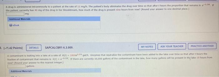 Solved A Drug Is Administered Intravenously To A Patient At Chegg Com