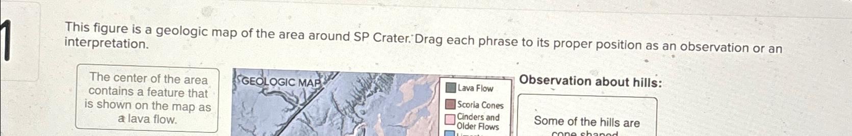 Solved This figure is a geologic map of the area around SP | Chegg.com